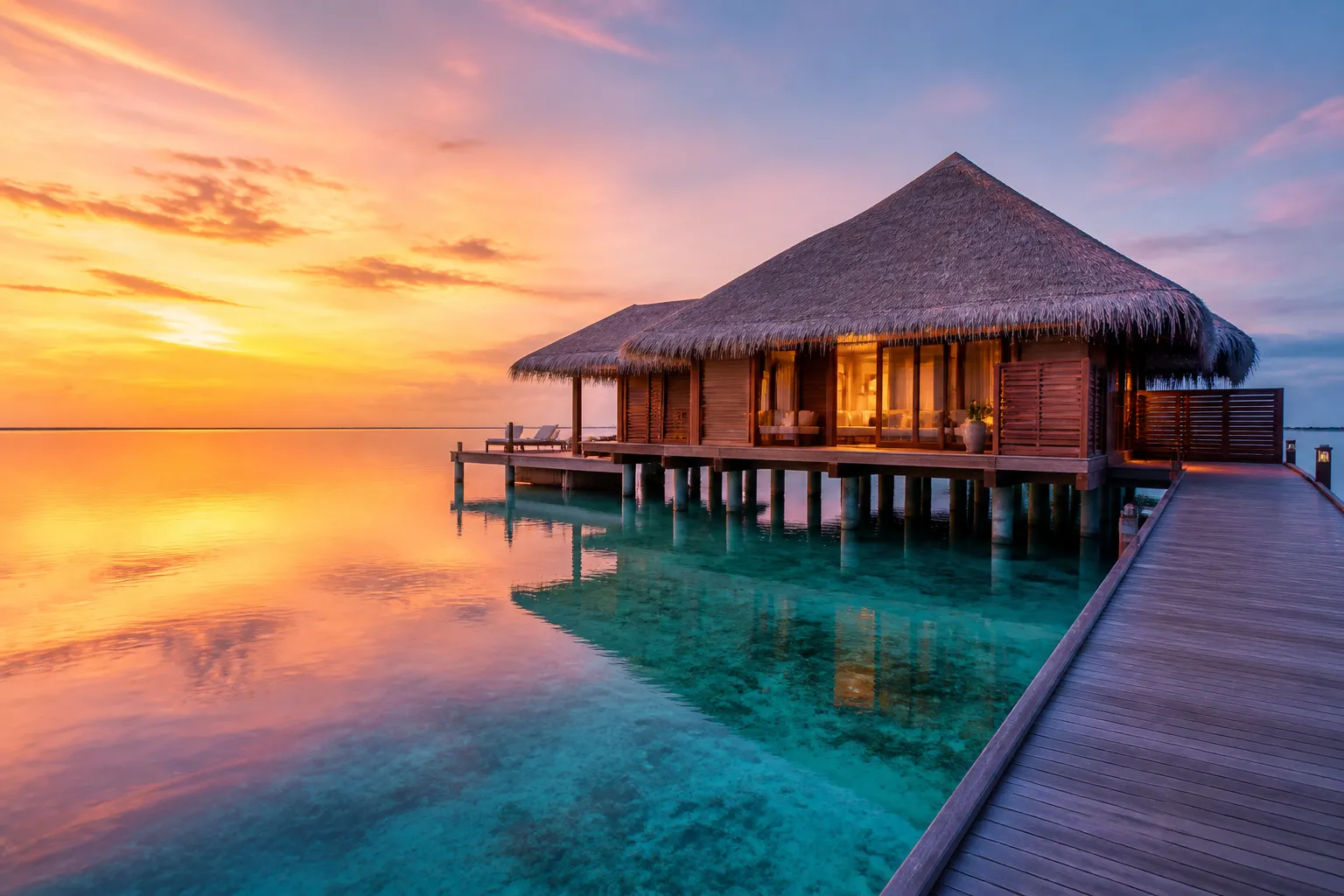 Maldives — Overwater serenity and reef-warm lagoons